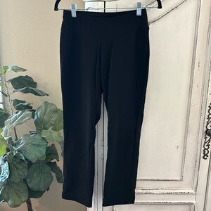 Boston Proper Pull On Cropped Pants Womens Size XXS Black Stretch Travel Comfort